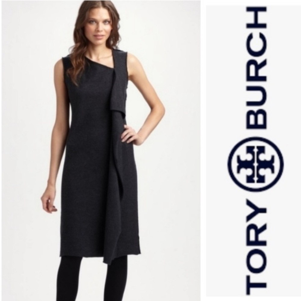 Tory Burch Black Asymmetrical Dress